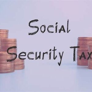 Senior reviewing Social Security and tax documents