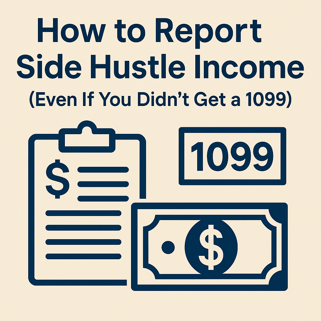 How to Report Side Hustle Income (Even If You Didn’t Get a 1099)